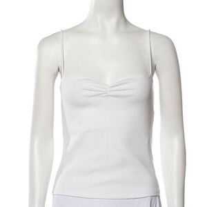 Reformation Square Neckline Sleeveless ribbed Top size medium